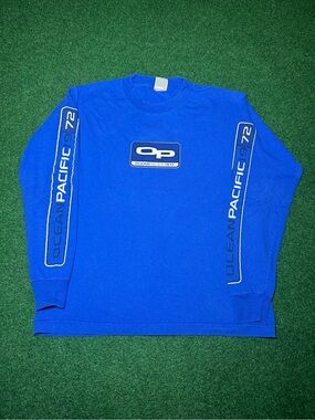 Ocean Pacific OP Vintage Long Sleeve T Shirt Youth XL 19x25 Surfer 90s Y2K
